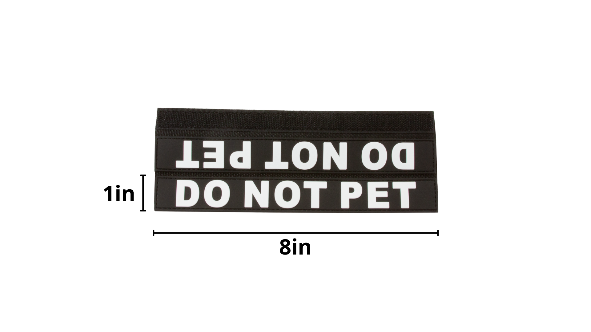 Tacticollar - Dog Leash Sleeves, Double Sided, Highly Visible, Provide Advanced Warning to Prevent Accidents Do Not Pet Black